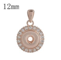 (image for) Mini Snap 12mm Halo Pendant Rose Gold