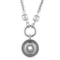 (image for) Mini Snap 12mm Pearl Designer Necklace 18"
