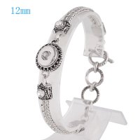 (image for) Mini 12mm Snap Jewelry Toggle Bracelet - CZ Accents Strands