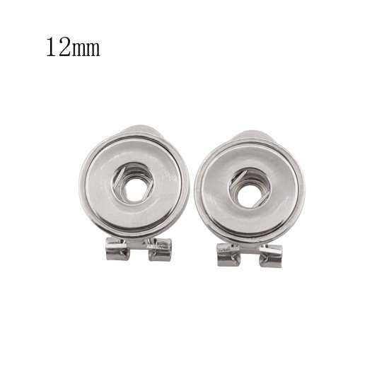 (image for) Mini Snap 12mm - Earrings Posts and Clip - Click Image to Close