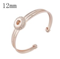 (image for) Mini 12mm Snap Jewelry Rose Gold Cuff Bangle
