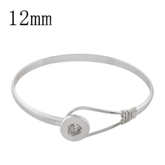 (image for) Mini 12mm Snap Jewelry Hook Loop Bangle - Click Image to Close