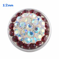 (image for) Mini Snap 12mm - Crystal AB & Dark Red
