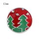 (image for) Mini Snap 12mm - Enamel Christmas Trees and Stars