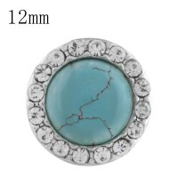 (image for) Mini 12mm Gemstone Turquoise Dome Halo