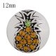 (image for) Mini 12mm Snap Jewelry Rhinestone Pineapple