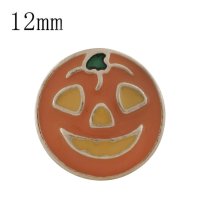 (image for) Mini Snap Jewelry Halloween Jack O Lantern fits 12mm Fits Petite Ginger Charms