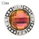 (image for) Mini Snap 12mm - Rhinestone Faceted Mystic Topaz Colors
