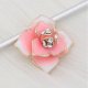 (image for) Snap Jewelry Mini 12mm Pink Enamel Flower 3D fits Petite Ginger Snaps Charms New