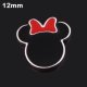 (image for) Mini Snap Jewelry Minnie Mouse Disney Cartoon fits 12mm Petite Ginger Charm