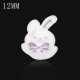 (image for) Mini 12mm Enamel Rabbit Easter Holiday Petite Ginger Snap
