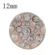 (image for) Mini 12mm Snap On Rose Gold - Clear CZ Cluster
