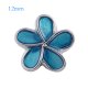 (image for) Mini 12mm Snap Jewelry Enamel Flower Blue