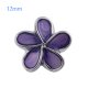 (image for) Mini 12mm Snap Jewelry Enamel Flower Purple