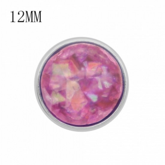 (image for) Mini Snap 12mm - Shell Constituted Dark Pink-Tone - Click Image to Close