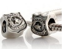 (image for) Charm 925 - Police Officer - Shield