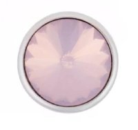 (image for) Mini Snap Jewelry Light Pink AB Rhinestone Stud fits 12mm Petite Ginger Charm