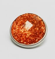 (image for) Snap Jewelry Faceted Glitter - Orange