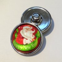 (image for) Snap Jewelry Photo - Holiday - Santa New Year