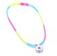 (image for) Children' Style Snap Silicon Necklace Rainbow - Holds 1 18-20mm
