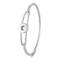 (image for) Mini 12mm Snap Jewelry Hinge Bangle - Silver