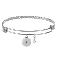 (image for) Snap Jewelry Bracelet Alex & Ani Inspired - Stainless