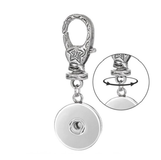 (image for) Snap Jewelry Purse Charm Key Chain Handbag fits 18-20mm - Click Image to Close
