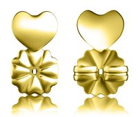(image for) Sterling 925 18k Gold Vermeil Earring Back Lifter for Support 