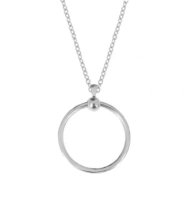 (image for) Stainless Circle Necklace Fits Pandora Beads or Endless Charms