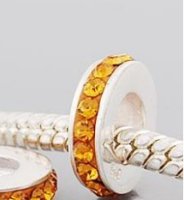 (image for) Charm 925 - 1 Row - Crystals - Gold