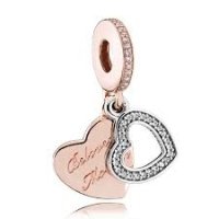(image for) Charm 925 - Rose Gold Dangle Beloved Mother