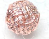 (image for) Charm 925 - Rose Gold Sparkling Love Knot