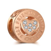 (image for) Charm 925 - Best Friend Forever Rose Gold