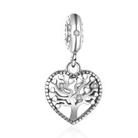 (image for) 925 Charm - Rhinestone Drop Tree of Life