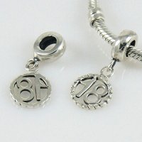 (image for) Charm 925 Drop - Eighteen