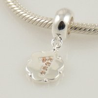 (image for) Charm 925 Drop - CZ Stone - "1"