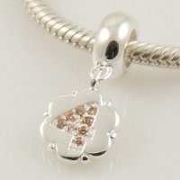 (image for) Charm 925 Drop - CZ Stone - "4"