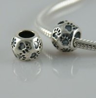 (image for) Charm 925 - Silver - Paw Print