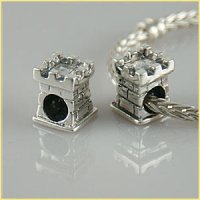 (image for) Charm 925 Silver Castle Turret