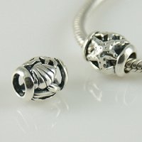 (image for) Charm 925 Silver Starfish, Coral and Shell