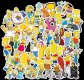 (image for) The Simpsons Decal Stickers Bart Homer Luggage Laptop 50pc