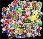 (image for) Mario Bros Nintendo Game Stickers Non Repeating Decals 50 pcs