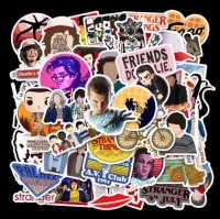 (image for) Stranger Things Decal Stickers Non Repeating Characters 50 pcs