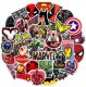 (image for) Super Hero Mixed Decal Sticker Colorful Vinyl Non Repeating 50pc