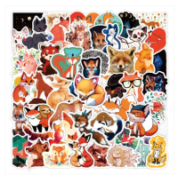 (image for) Stickers Fox Animal Skateboard Vinyl Laptop Luggage Decal Hydro