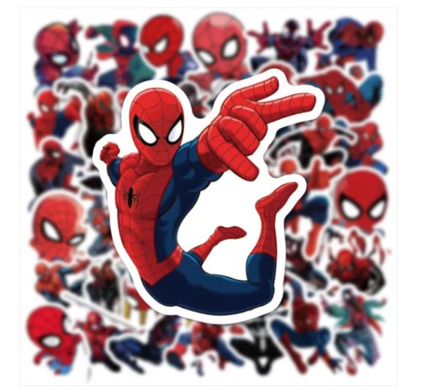 (image for) Spiderman Sticker Decal Vinyl Stickers DC Marvel 50pcs - Click Image to Close