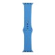 (image for) Blue Silicone Loop Strap Compatible with Apple Watch Bands 42mm 44mm 45mm 49mm