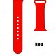 (image for) Red Silicone Loop Strap Compatible with Apple Watch Bands 42mm 44mm 45mm 49mm Small