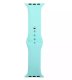 (image for) Sapphire Green Silicone Loop Strap Compatible with Apple Watch Bands 38mm 40mm 41mm