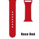 (image for) Rose Red Silicone Loop Strap Compatible with Apple Watch Bands 42mm 44mm 45mm 49mm Small